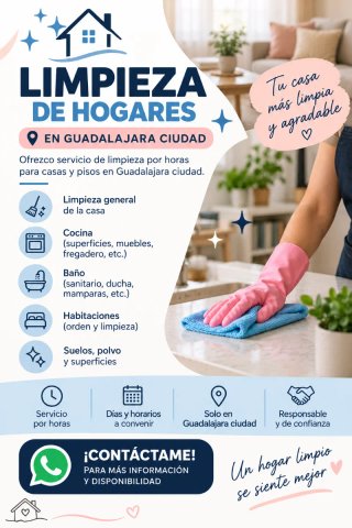 Limpieza de hogares a domicilio