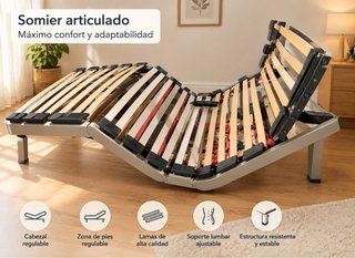Cama articulada eléctrica
