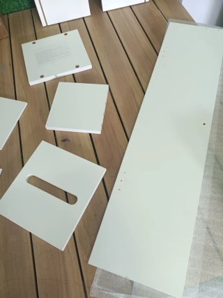 Costway Armario de baño estrecho con 3 estantes