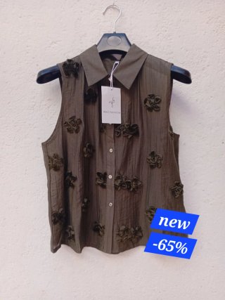 Blusa Más Fashion flores relive