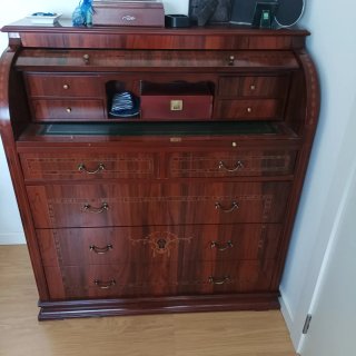 Mueble Escritorio Persiana de Madera