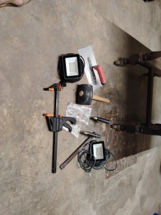 Lote de herramientas de obra