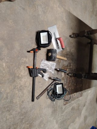 Lote de herramientas de obra
