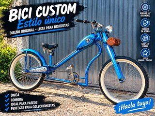Bici Custom Chopper Estilo Único