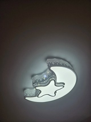 Lámpara Infantil LED Luna y Estrella