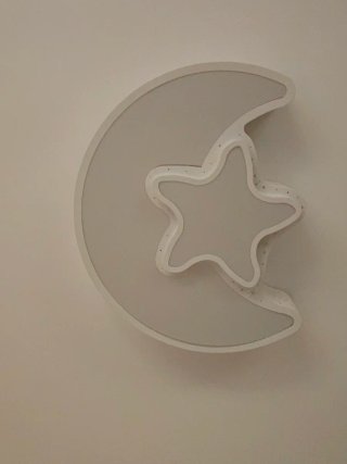 Lámpara Infantil LED Luna y Estrella