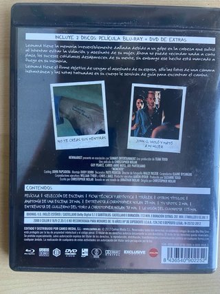 Memento Blu-ray + DVD extras