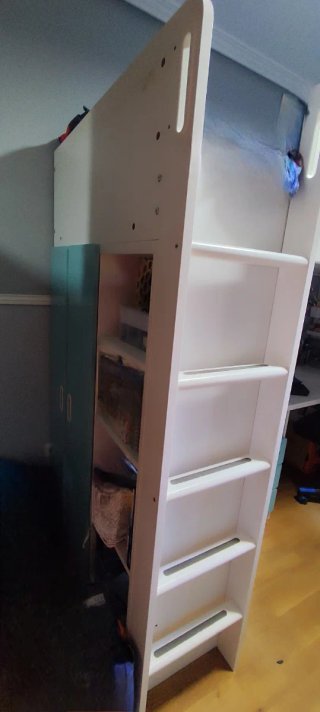 Cama alta con escritorio SMÅSTAD