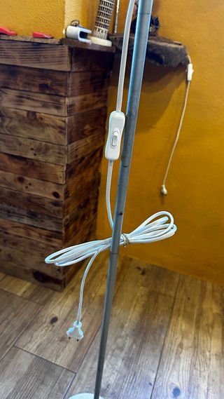 Lámpara de salón IKEA doble gris y blanca
