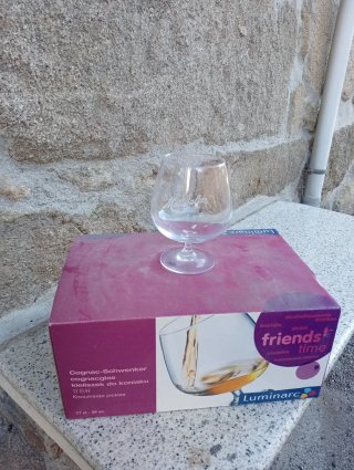 Copa de cristal Luminarc para coñac
