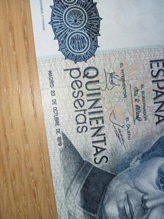 Billete de 500 Pesetas - Rosalía de Castro