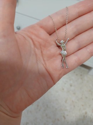 Colgante Patinadora Mikelart Plata