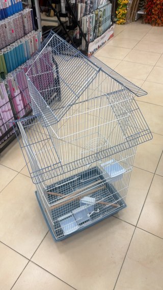 Jaula para Ninfas con Techo a Dos Aguas