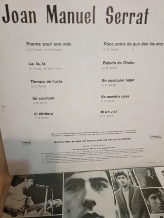 2 Vinilos Joan Manuel Serrat