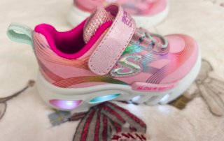 Zapatillas Skechers S-Lights Niña Luces Rosa