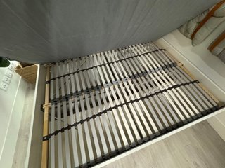 Cama IKEA BRIMNES 140x200 cajones, colchón, somier