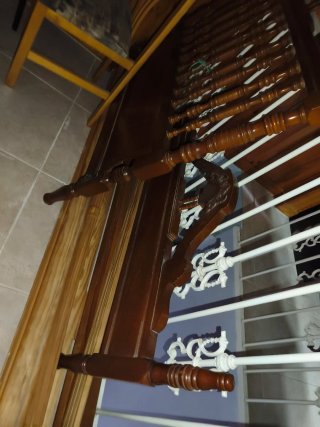 Cama Madera Maciza 105 Hecha a Mano