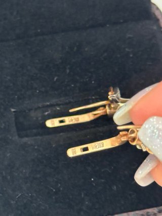 Pendientes Vintage Oro 14k Diamantes Naturales