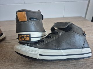 Botas Converse niño gris y naranja