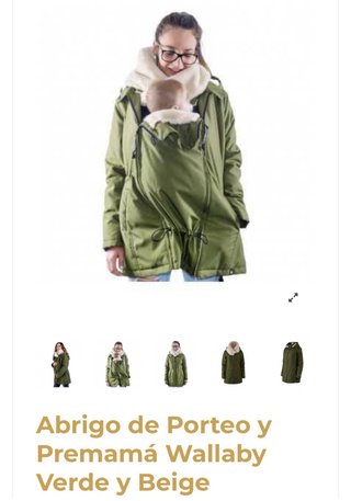 Abrigo premamá y porteo Wombat nuevo
