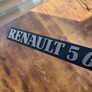 Renault 5 Gordini Emblema Maletero