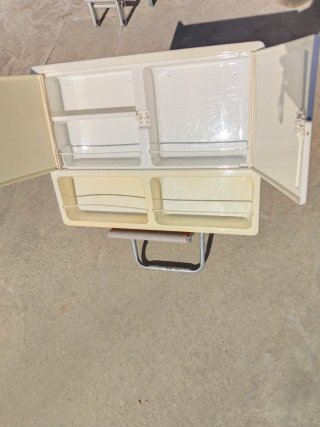 Armario Baño Autocaravana/Camper Beige/Blanco