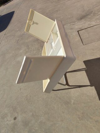 Armario Baño Autocaravana/Camper Beige/Blanco