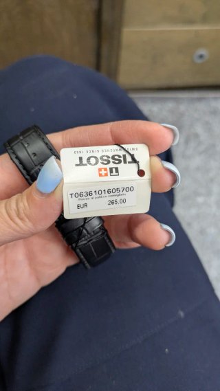 Orologio Tissot Uomo Nero e Argento
