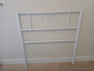 Cabecero Blanco Corazón para Cama 80/90