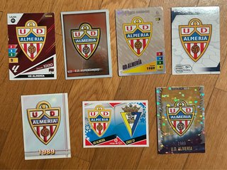 Lote de 7 Cromos de la UD Almería