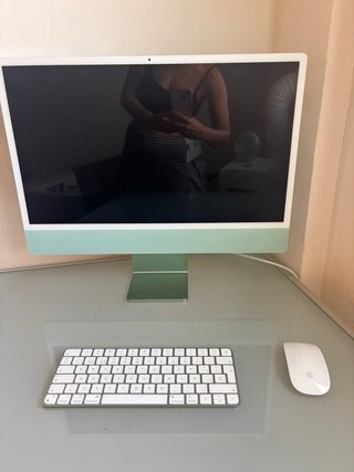 iMac Apple Verde y Blanco Nuevo