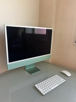 iMac Apple Verde y Blanco Nuevo