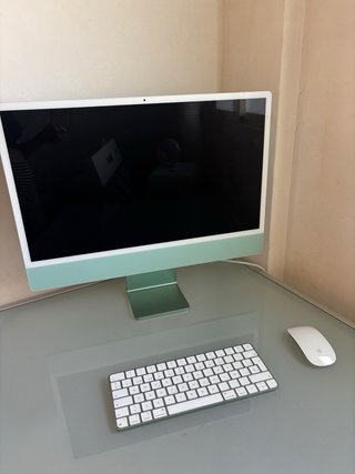 iMac Apple Verde y Blanco Nuevo