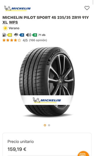 JUEGO MICHELIN PILOT SPORT 4S 235/35/19