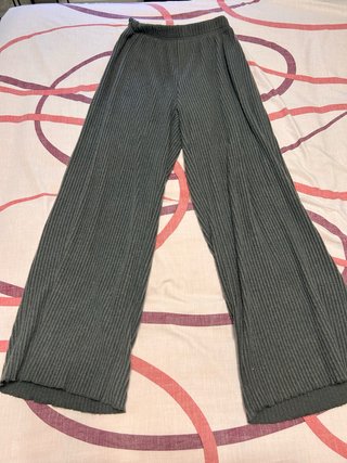 Pantalones Anchos Verdes