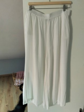 Pantalón ancho blanco