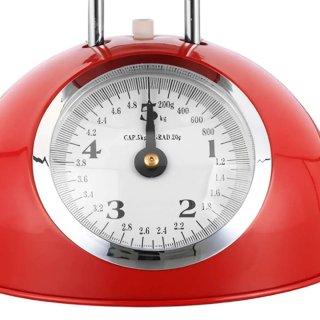 Báscula Cocina Retro Klack Roja
