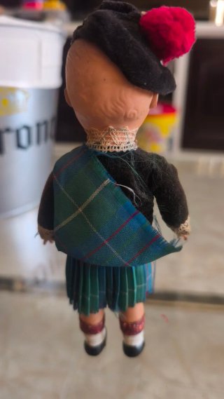 Muñeco Vintage Souvenir Escocés
