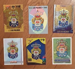 Lote de 6 Cromos U.D. Las Palmas