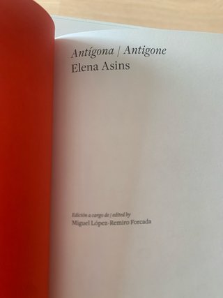 Elena Asins Antígona: Elena Asins