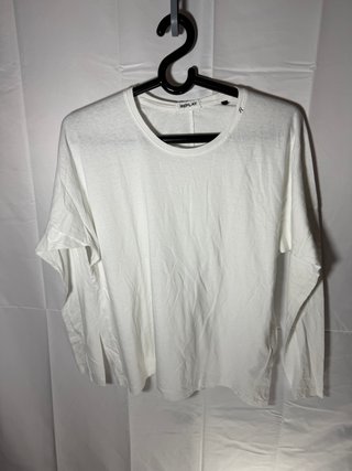 Replay Camiseta Blanca Manga Larga Talla M