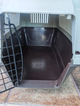 Transportín perro gris