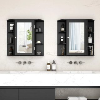Armario con espejo para baño COSTWAY