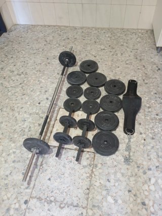 Pesas y Barra Gimnasio