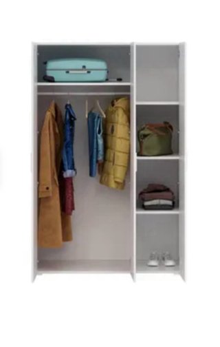 Armario blanco de madera