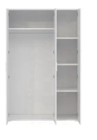 Armario blanco de madera
