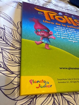 Trolls el libro de la película