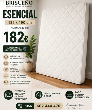 ESPECTACULAR COLCHON NUEVO !!!  ENVÍO GRATIS