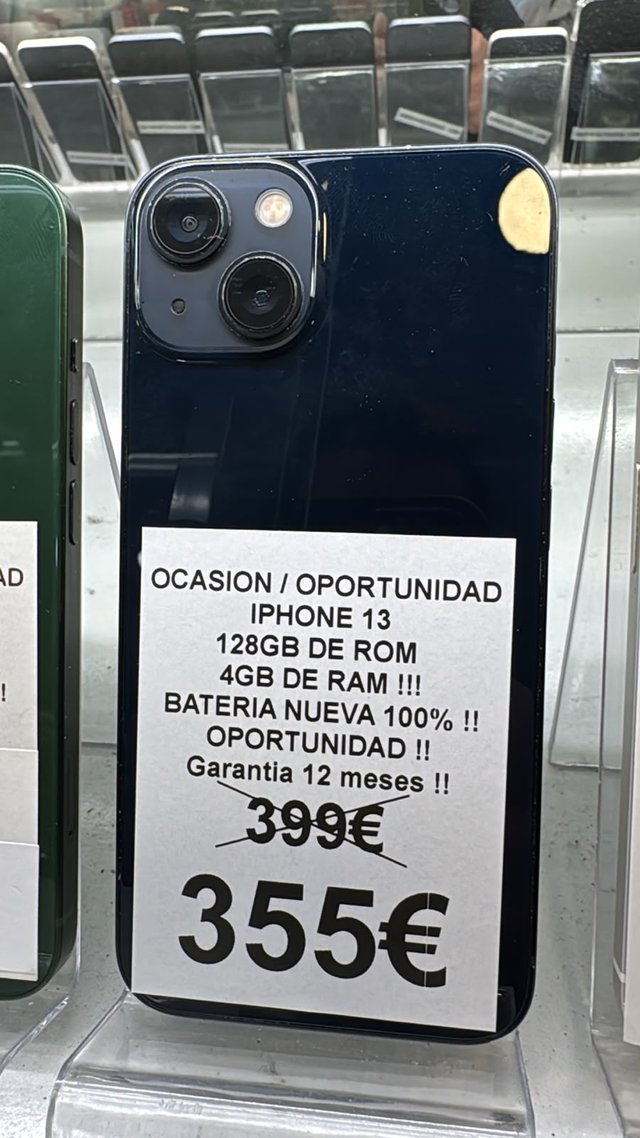 iPhone 13 128GB Azul - Batería Nueva 100%