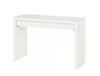 Tocador Malm Ikea con tapa de cristal